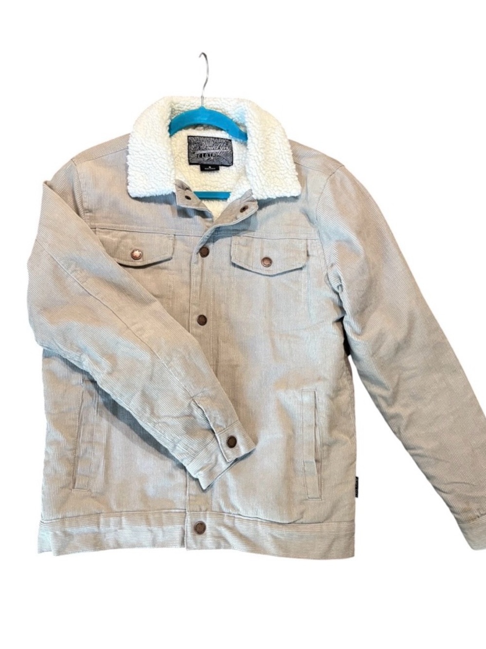 Light Gray Corduroy Chore Jacket